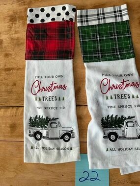 Handmade Christmas Hanging Kitchen Towel Set
